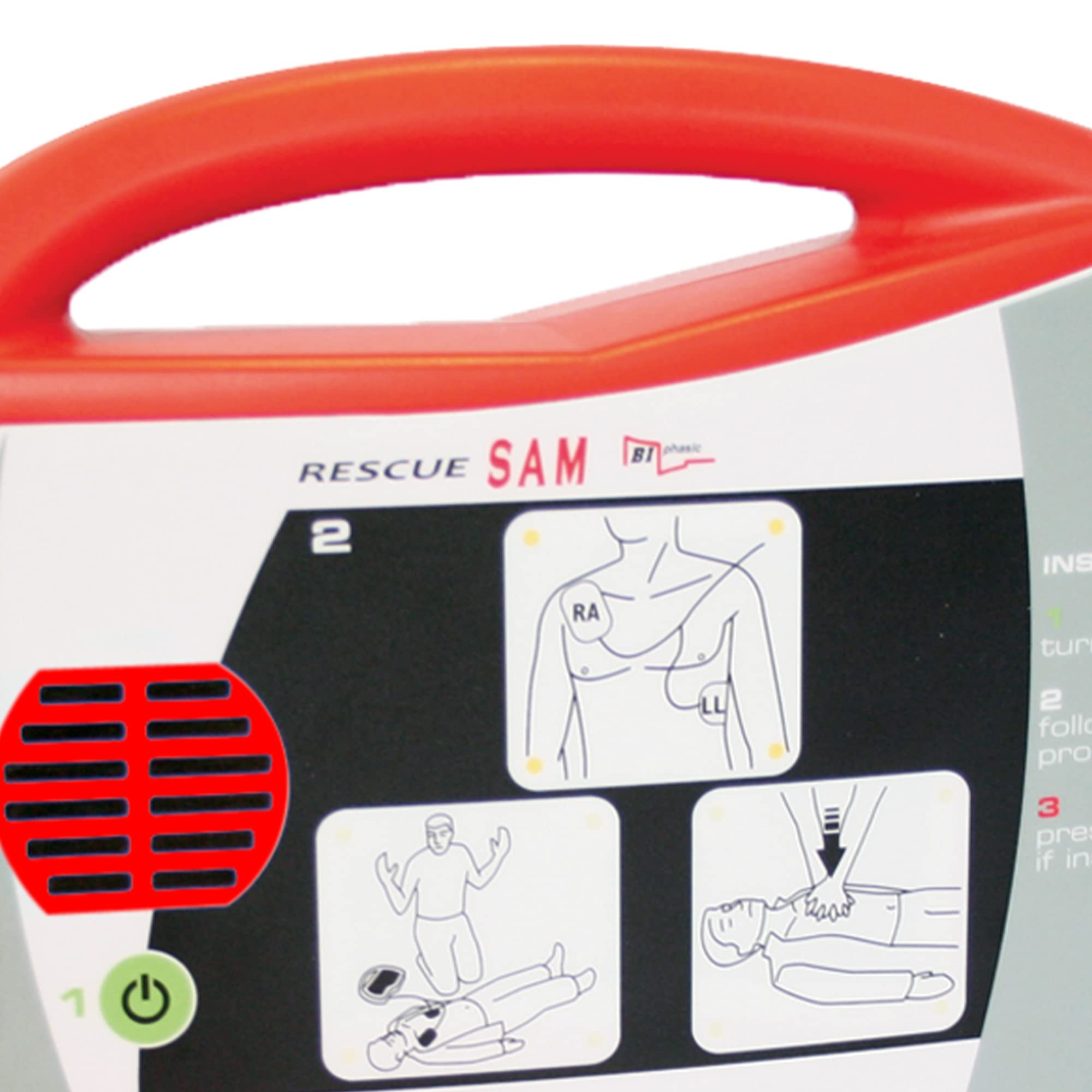portable public access defibrillator for hospitals and workplaces