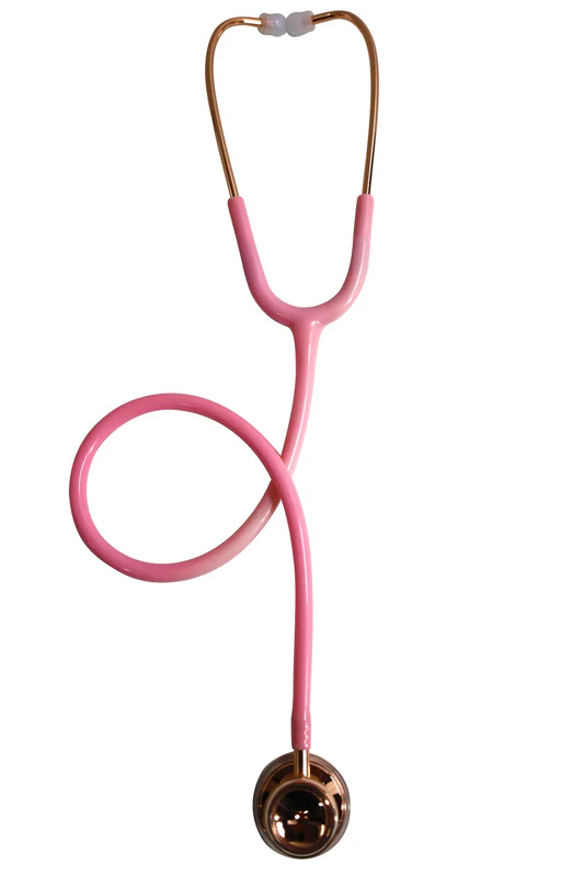 Stethoscope Dual Head SC23 – Black, Pink, White & Grey - Image 2
