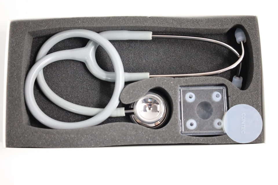 Stethoscope Dual Head SC23 – Black, Pink, White & Grey