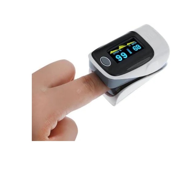 Pulse Oximeter CMS50E finger tip, colour, pleth wave