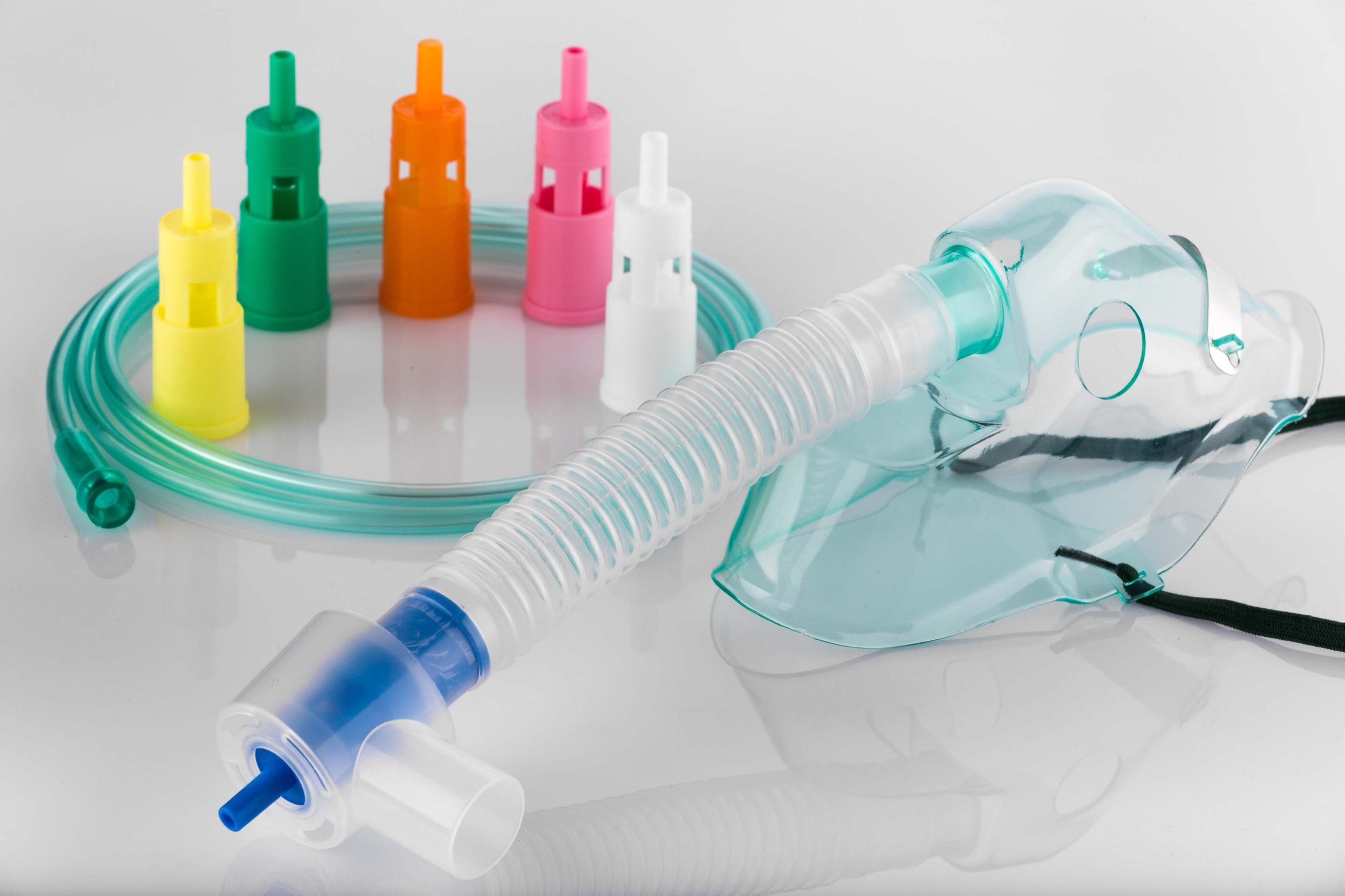 hospital venturi mask for controlled oxygen delivery