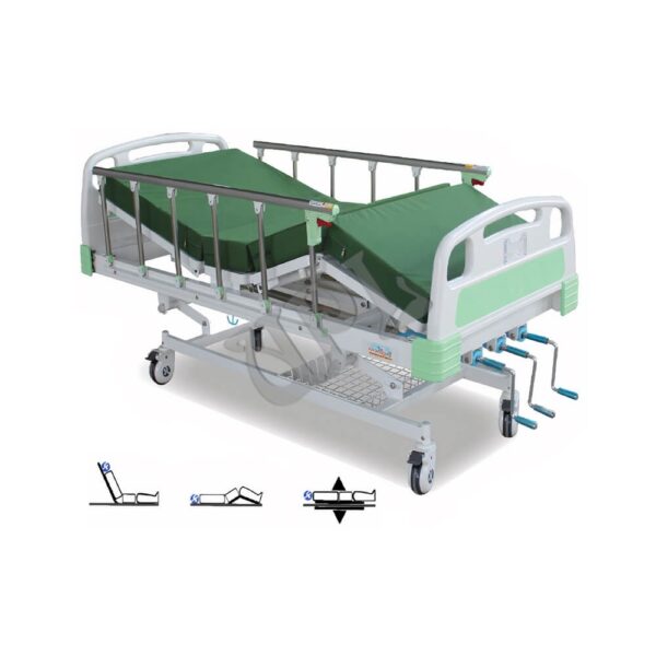Manual and electric hospital beds in a modern healthcare facility