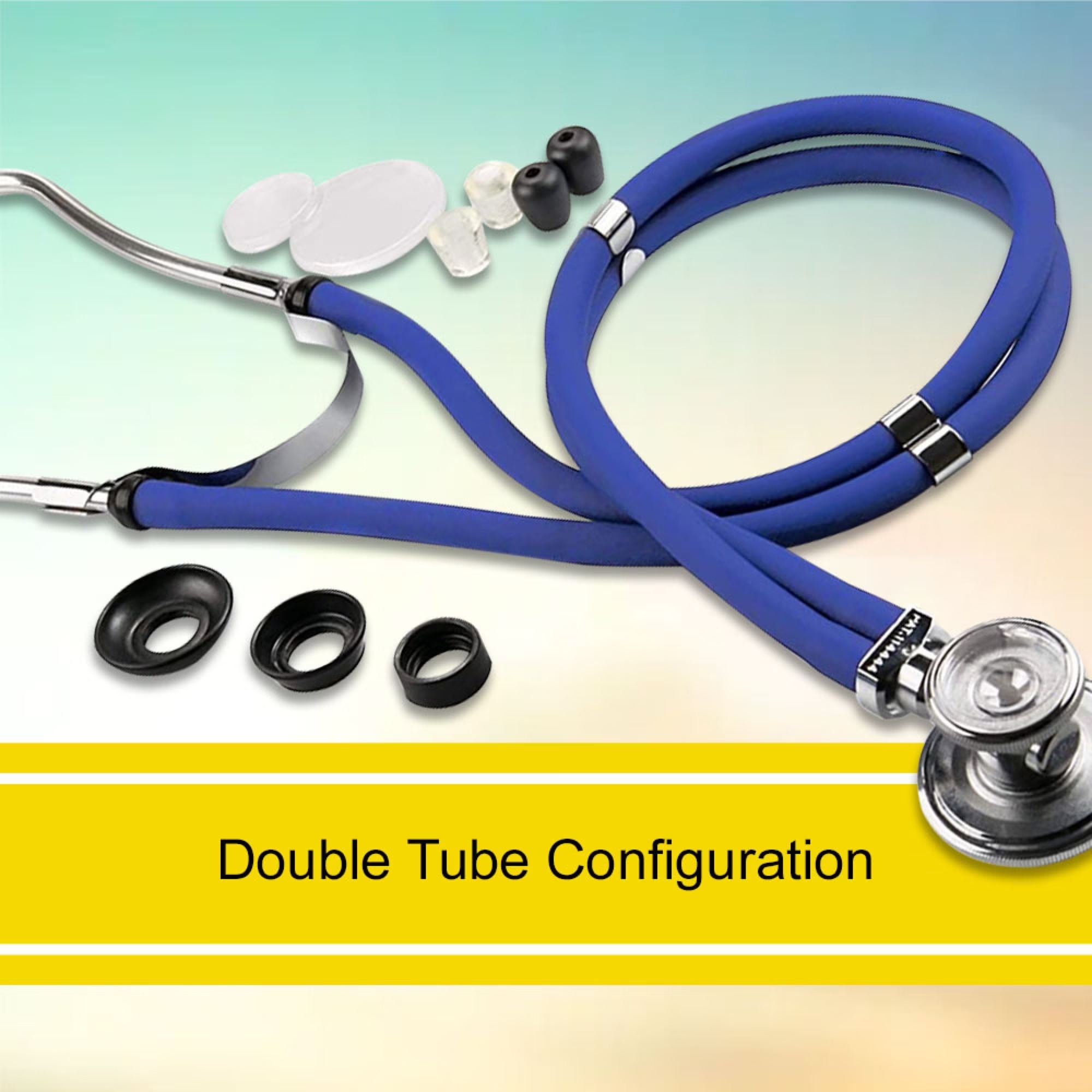 dual tube stethoscope for doctors nurses and medical students