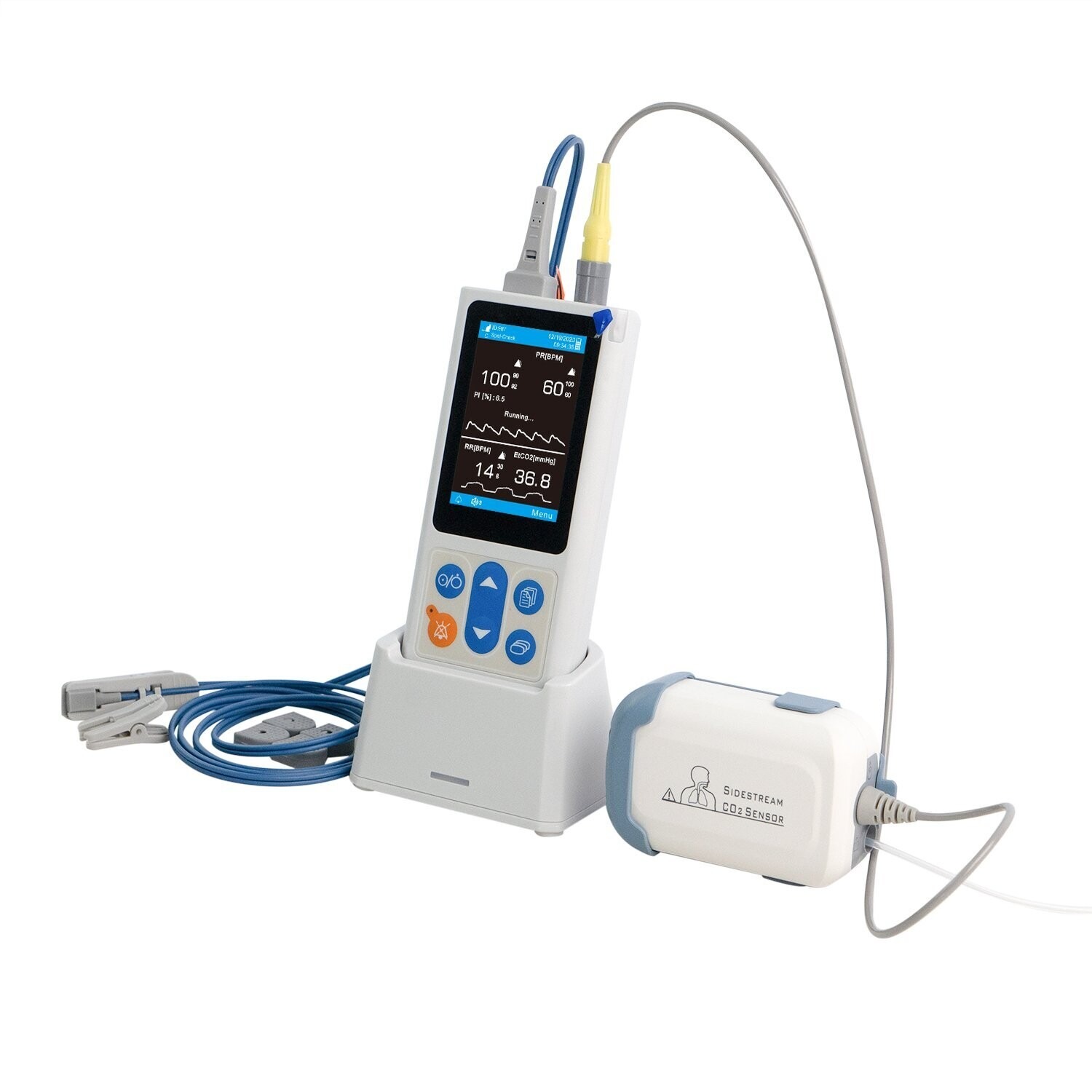 sidestream capnography device for ETCO2 monitoring